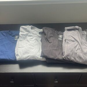 Men's Short Sleeve Tees in Blue, Gray, and Black